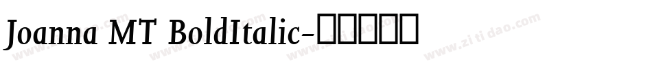 Joanna MT BoldItalic字体转换